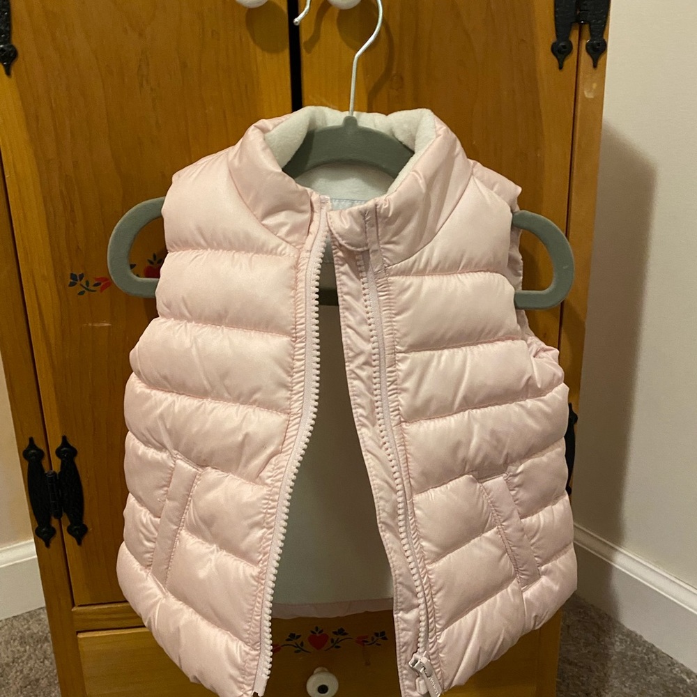 Old Navy Pink Bubble Vest